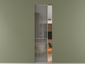 Алюминевая перегородка АЛПР 040.02 МНСР Серый сатин триплекс. Цвет Алюминий нейтральный серый. Материал Алюминий в эмали. Коллекция Перегородка Formato скрытый пенал одностворчатая. Фото. Алюминевая перегородка АЛПР 040.02 МНСР Серый сатин триплекс. Цвет Алюминий нейтральный серый. Материал Алюминий в эмали. Коллекция Перегородка Formato скрытый пенал одностворчатая. Картинка.