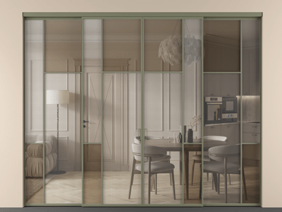 Алюминевая перегородка vnt4_5_АОТ_MS+Бронза триплекс_new. Цвет Алюминий оливковый тёмный. Материал Алюминий в эмали. Коллекция Перегородка Mosaic внутри проёма четырёхстворчатая. Фото. Алюминевая перегородка vnt4_5_АОТ_MS+Бронза триплекс_new. Цвет Алюминий оливковый тёмный. Материал Алюминий в эмали. Коллекция Перегородка Mosaic внутри проёма четырёхстворчатая. Картинка.