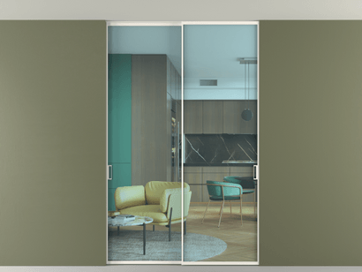 Алюминевая перегородка vn2_01 Алюминий пудровый белый Прозрачное голубое стекло, триплекс, 6мм. Цвет Алюминий пудровый белый. Материал Алюминий в эмали. Коллекция Перегородка Formato внутри проёма двустворчатая со скрытым креплением в потолок. Фото. Алюминевая перегородка vn2_01 Алюминий пудровый белый Прозрачное голубое стекло, триплекс, 6мм. Цвет Алюминий пудровый белый. Материал Алюминий в эмали. Коллекция Перегородка Formato внутри проёма двустворчатая со скрытым креплением в потолок. Картинка.