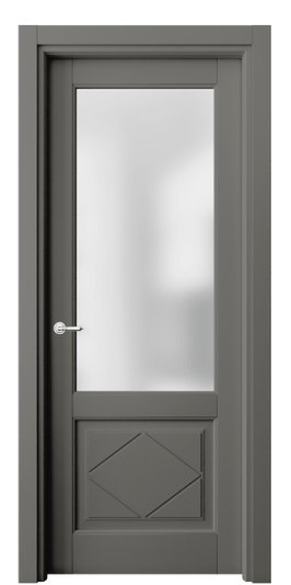 Дверь межкомнатная 6342 БКЛС САТ. Цвет Бук классический серый. Материал Массив бука эмаль. Коллекция Toscana Rombo. Картинка.
