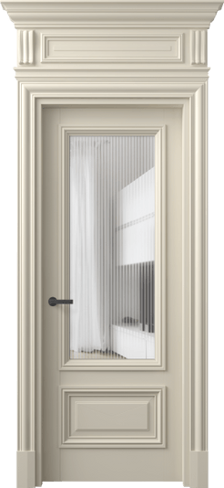 Дверь межкомнатная 7306 ББСР MORU. Цвет Бук бежево-серый. Материал Массив бука эмаль. Коллекция Antique. Картинка.