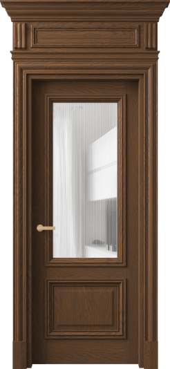 Дверь межкомнатная 7302 ДКШ.М DUNE. Цвет Дуб каштановый матовый. Материал Массив дуба матовый. Коллекция Антик. Картинка.