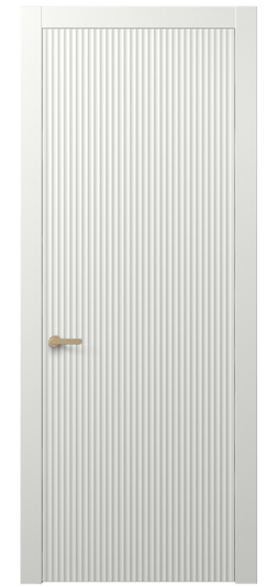 Дверь межкомнатная 8641 МССР. Цвет Матовый светло-серый. Материал Гладкая эмаль. Коллекция Alba. Картинка.