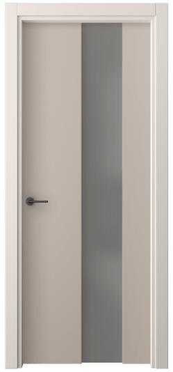Дверь межкомнатная 4226 ПЭСК СЕР САТ. Цвет ПЭТ серо-коричневый . Материал ПЭТ. Коллекция Freedom. Картинка.