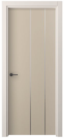 Дверь межкомнатная 4205 ПЭСБ. Цвет ПЭТ светло-бежевый. Материал ПЭТ. Коллекция Freedom. Картинка.