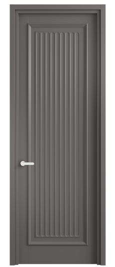 Дверь межкомнатная 6701 МКЛС . Цвет Матовый классический серый. Материал Гладкая эмаль. Коллекция Шарм. Картинка.