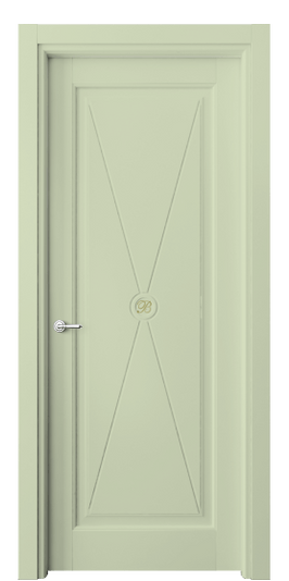 Дверь межкомнатная 6361 NCS S 1510-G40Y. Цвет NCS. Материал Массив бука эмаль. Коллекция Toscana Litera. Картинка.