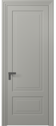 Дверь межкомнатная 8341 МНСР. Цвет Матовый нейтральный серый. Материал Гладкая эмаль. Коллекция Rocca. Картинка.