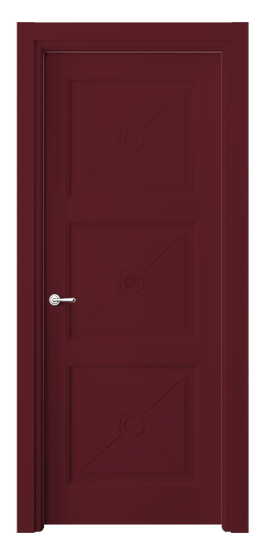 Дверь межкомнатная 6367 Винно-красный RAL 3005. Цвет RAL. Материал Массив бука эмаль. Коллекция Toscana Litera. Картинка.