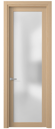 Дверь межкомнатная 2102 МШНДМ САТ. Цвет Дуб молочный матовый. Материал Мультишпон Naturwood. Коллекция Planum. Картинка.