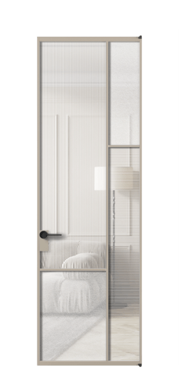 Межкомнатная дверь АЛПЛ041.12 АБСК Рифлёное стекло "Дюна" + Фактурное стекло "Лёд". Цвет Алюминий бисквитный. Материал Алюминий в эмали. Коллекция Mosaic. Фото. Дверь межкомнатная АЛПЛ041.12 АБСК Рифлёное стекло "Дюна" + Фактурное стекло "Лёд". Цвет Алюминий бисквитный. Материал Алюминий в эмали. Коллекция Mosaic. Картинка.