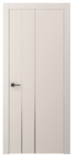 Дверь межкомнатная АКП 4203 ПЭПБ. Цвет ПЭТ пудровый бежевый. Материал ПЭТ. Коллекция Freedom. Картинка.