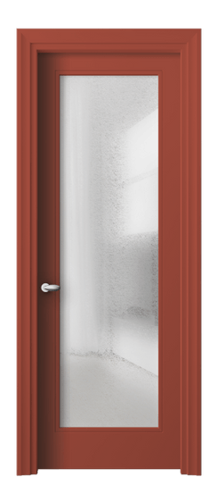 Дверь межкомнатная 8502 NCS S 3040-Y80R ЛЕД. Цвет NCS NCS S 3040-Y80R. Материал Гладкая эмаль. Коллекция Эссе. Картинка.