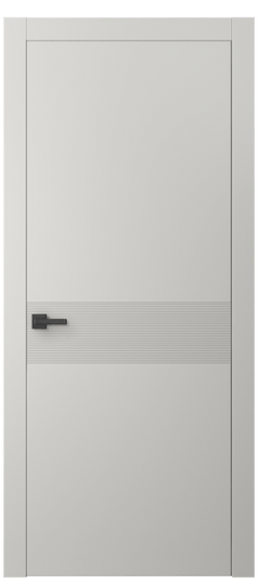 Дверь межкомнатная 8041 МСР . Цвет Матовый серый. Материал Гладкая эмаль. Коллекция Linea. Картинка.