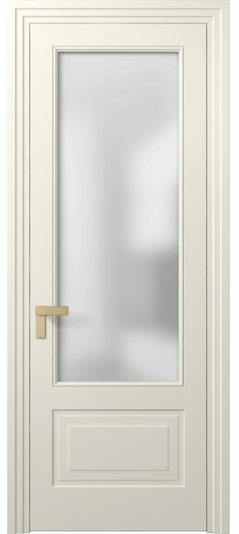 Дверь межкомнатная 8342 ММБ Сатин. Цвет Матовый молочно-белый. Материал Гладкая эмаль. Коллекция Rocca. Картинка.