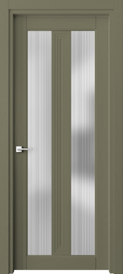 Дверь межкомнатная 6122 Оливково-серый RAL 7002. Цвет RAL. Материал Массив дуба эмаль. Коллекция Ego. Картинка.