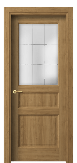 Дверь межкомнатная 1432 ГОР Сатинированное стекло лофт. Цвет Грецкий орех. Материал Ламинатин. Коллекция Galant. Картинка.