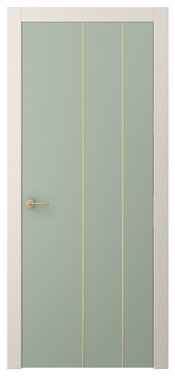 Дверь межкомнатная АКП 4205 ПЭСО. Цвет ПЭТ светло-оливковый. Материал ПЭТ. Коллекция Freedom. Картинка.