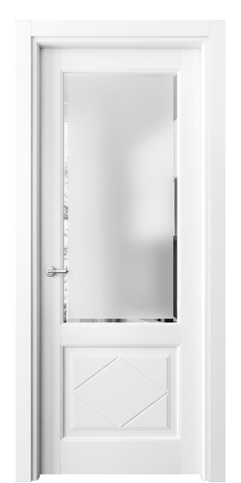 Межкомнатная дверь 6342 ББЛ САТ-Ф. Цвет Бук белоснежный. Материал Массив бука эмаль. Коллекция Toscana Rombo. Фото. Дверь межкомнатная 6342 ББЛ САТ-Ф. Цвет Бук белоснежный. Материал Массив бука эмаль. Коллекция Toscana Rombo. Картинка.