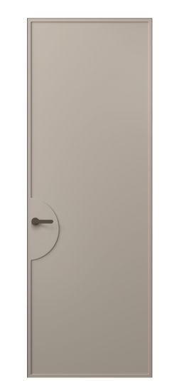 Дверь межкомнатная 8604 МБСК . Цвет Матовый бисквитный. Материал Гладкая эмаль. Коллекция Frame. Картинка.