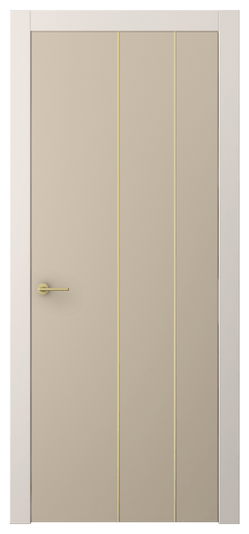 Дверь межкомнатная АКП 4205 ПЭСБ. Цвет ПЭТ светло-бежевый. Материал ПЭТ. Коллекция Freedom. Картинка.