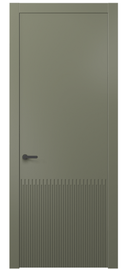 Дверь межкомнатная 8626 МОТ . Цвет Матовый оливковый тёмный. Материал Гладкая эмаль. Коллекция Дюна. Картинка.