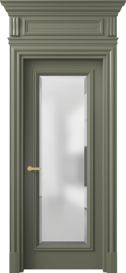 Межкомнатная дверь 7300 МОТ САТ-Ф. Цвет Матовый оливковый тёмный. Материал Гладкая эмаль. Коллекция Антик. Фото. Дверь межкомнатная 7300 МОТ САТ-Ф. Цвет Матовый оливковый тёмный. Материал Гладкая эмаль. Коллекция Антик. Картинка.