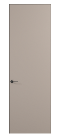 Дверь межкомнатная 0010 ПЭСК . Цвет ПЭТ серо-коричневый . Материал ПЭТ. Коллекция Planum Pro. Картинка.
