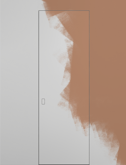 Дверь межкомнатная 0010_11_1. Цвет Грунт под покраску. Материал Грунт под покраску. Коллекция Скрытые двери Wall Door. Картинка.