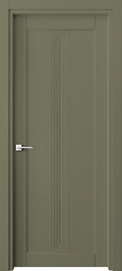 Дверь межкомнатная 6121 Оливково-серый RAL 7002. Цвет RAL. Материал Массив дуба эмаль. Коллекция Ego. Картинка.