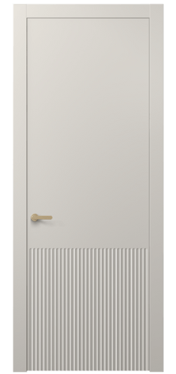 Дверь межкомнатная АКП 8645 МОС. Цвет Матовый облачно-серый. Материал Гладкая эмаль. Коллекция Alba. Картинка.