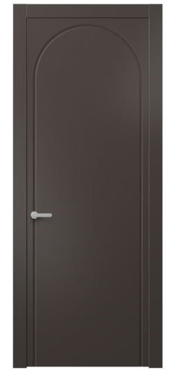 Дверь межкомнатная АКП 8647 МАН. Цвет Матовый антрацит. Материал Гладкая эмаль. Коллекция Alba. Картинка.
