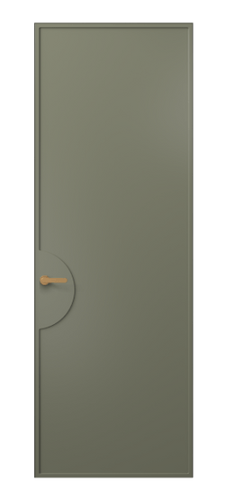 Дверь межкомнатная 8604 МОТ . Цвет Матовый оливковый тёмный. Материал Гладкая эмаль. Коллекция Frame. Картинка.