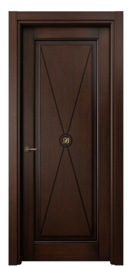 Дверь межкомнатная 6361 БТП. Цвет Бук тёмный с патиной. Материал Массив бука с патиной. Коллекция Toscana Litera. Картинка.