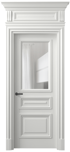 Дверь межкомнатная 7304 БССР MORU. Цвет Бук светло-серый. Материал Массив бука эмаль. Коллекция Antique. Картинка.