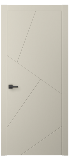 Дверь межкомнатная 8058 МБСР. Цвет Матовый бежево-серый. Материал Гладкая эмаль. Коллекция Linea. Картинка.
