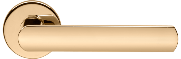 Ручки для дверей Ручка дверная Люче. Цвет Полированное золото. Коллекция Люче. Картинка.