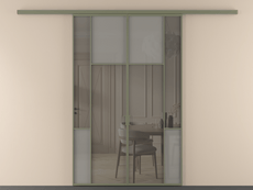 Перегородка Mosaic вдоль стены 2 створки