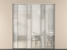 Перегородка Mosaic внутри проёма трёхстворчатая