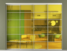 Перегородка Formato внутри проёма телескопик синхро 3