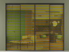 Перегородка Формато внутри проёма 4 створки