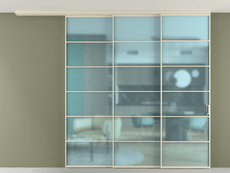 Перегородка Formato вдоль стены на потолок телескопик синхро 3