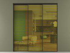 Перегородка Формато внутри проёма 3 створки с синхронным механизмом