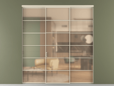 Перегородка Формато внутри проёма 3 створки