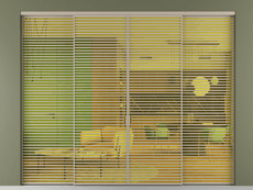 Перегородка Формато внутри проёма 4 створки