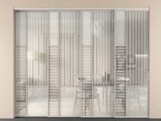 Перегородка Mosaic внутри проёма телескопик синхро 3