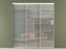 Перегородка Формато внутри проёма 3 створки с синхронным механизмом