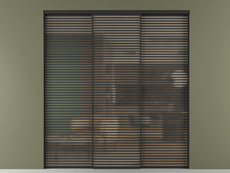 Перегородка Формато внутри проёма 3 створки