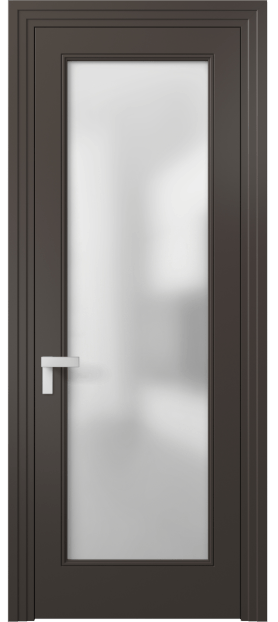 Дверь межкомнатная 8300 МАН Сатин. Цвет Матовый антрацит. Материал Гладкая эмаль. Коллекция Рокка. Картинка.