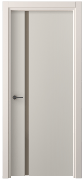 Дверь межкомнатная 4222 ПЭСС БР САТ. Цвет ПЭТ светло-серый. Материал ПЭТ. Коллекция Фридом. Картинка.